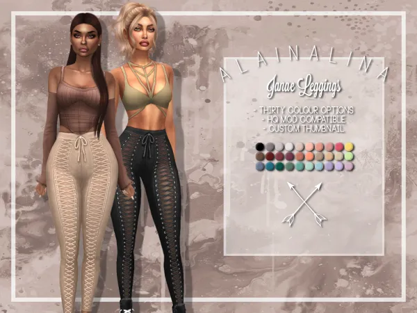 Maxis Match Janae Leggings - The Sims 4 Custom Content