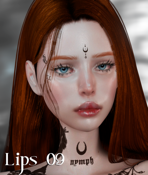 Alpha Lips 09 (Patreon Early Access) by bommie-sims - The Sims 4 Custom Content