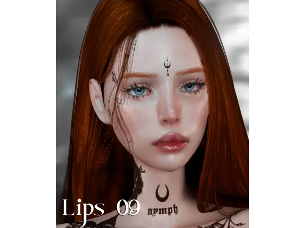 Alpha Lips 09 (Patreon Early Access) - The Sims 4 Custom Content