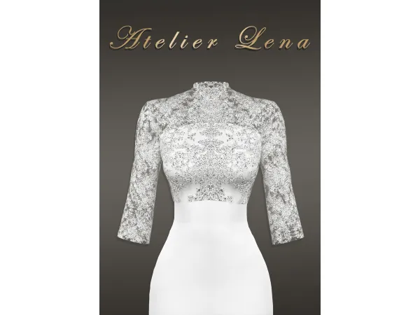 Alpha [Atelier Lena] Magnolia Dress Set by Atelier Lena - The Sims 4 Custom Content