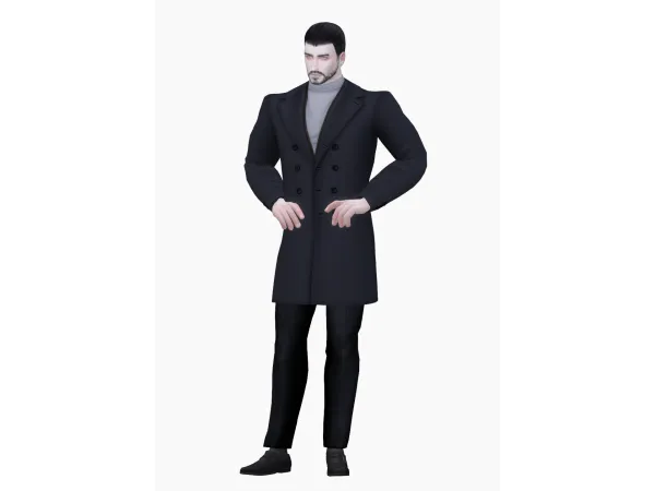 Mix [Lonelyboy] Layered Coat 02 (Koonam) by HappyLifeSims - The Sims 4 Custom Content