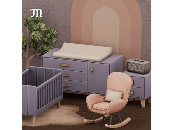 Mix Lullaby Nursery by myshunosun - The Sims 4 Custom Content