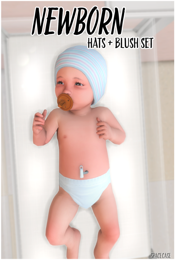 Maxis Match Newborn Set (HatsBlush) by simsfinds - The Sims 4 Custom Content