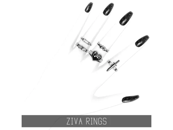 Alpha ZIVA RINGS by Simpliciaty - The Sims 4 Custom Content