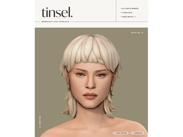 Maxis Match TINSEL SKIN OVERLAY INFANT UPDATE - The Sims 4 Custom Content