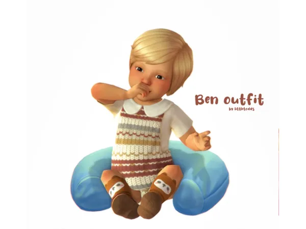 Maxis Match Ben infant outfit by littletodds - The Sims 4 Custom Content