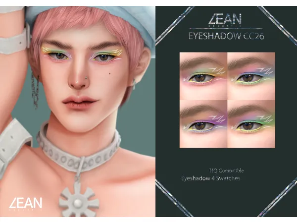 Alpha LEAN EYESHADOW CC26 by LEANSIMS - The Sims 4 Custom Content