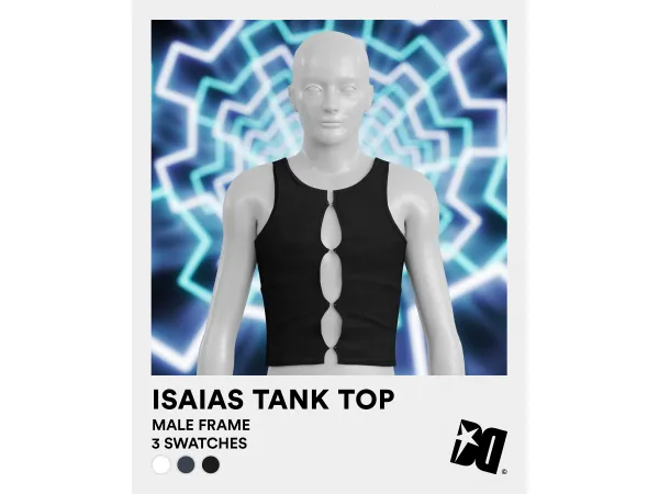 Alpha Ultimate Streetwear Collection Gift Isaias Tank Top by DECAYED - The Sims 4 Custom Content