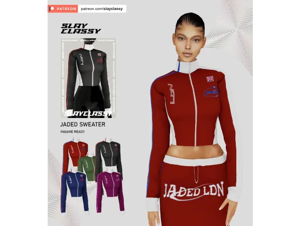 Alpha SC150 JADED SWEATER - The Sims 4 Custom Content