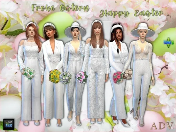 Maxis Match Wedding suits and accessories for females - The Sims 4 Custom Content