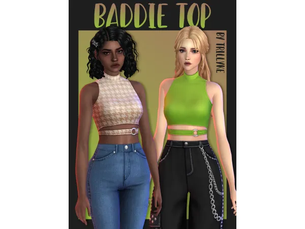 Maxis Match Baddie Top by Trillyke - The Sims 4 Custom Content