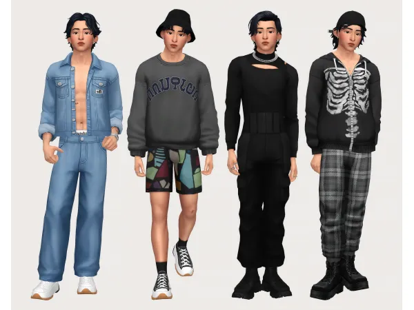 Maxis Match yuhwa's wardrobe by casteru - The Sims 4 Custom Content