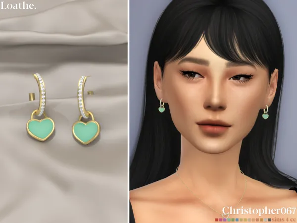 Mix LOATHE EARRINGS - The Sims 4 Custom Content