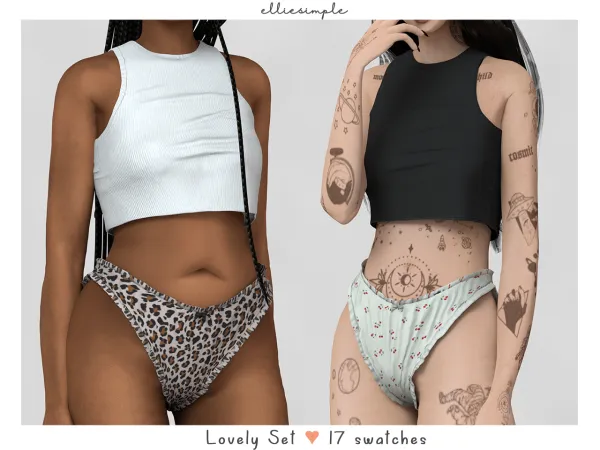 Alpha Elliesimple Lovely Set (Self Love Collection) (early access) - The Sims 4 Custom Content
