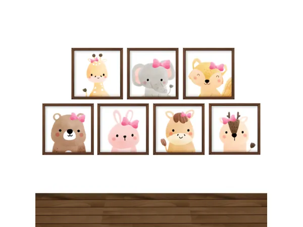 Maxis Match Baby Girl Animal Set - The Sims 4 Custom Content