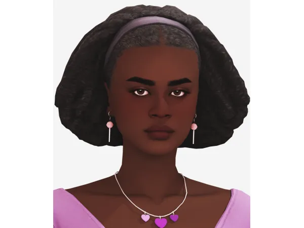 Maxis Match [gloomytrait] Leila Hair - The Sims 4 Custom Content