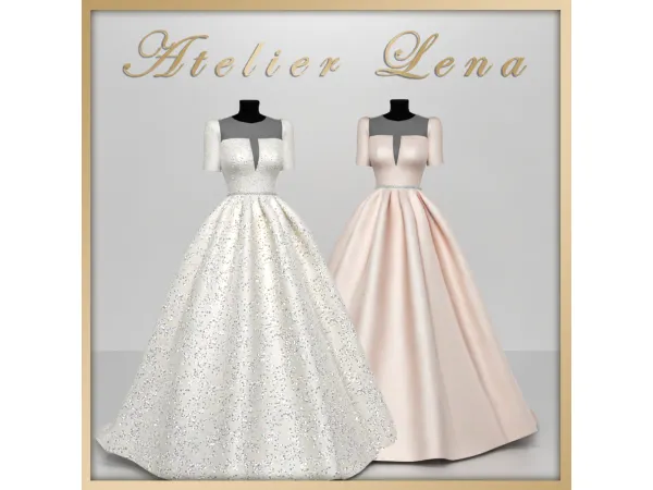 Alpha [Atelier Lena] Glory Dress by Atelier Lena - The Sims 4 Custom Content