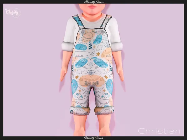 Alpha Christian Outfit Infant - The Sims 4 Custom Content