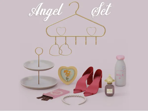 Alpha Angel Set by mechtasims - The Sims 4 Custom Content