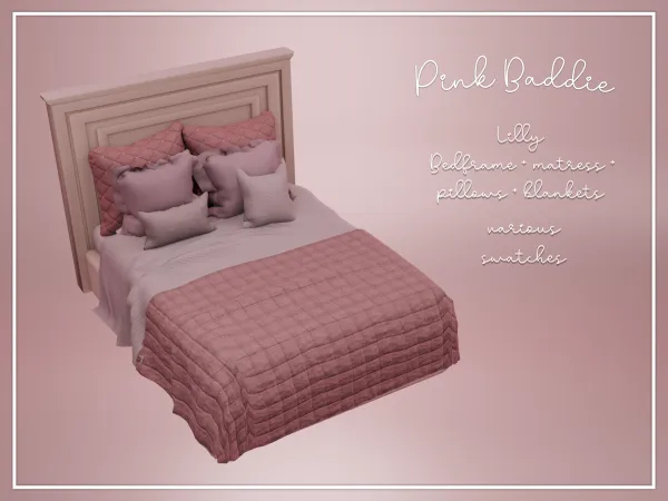 Alpha Lilly Bed - The Sims 4 Custom Content
