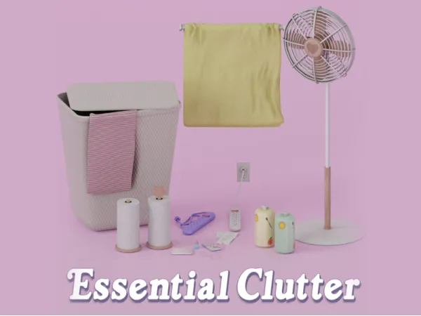 Mix Essential Clutter Set by mechtasims - The Sims 4 Custom Content