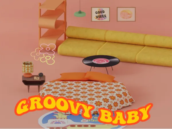 Alpha Groovy Baby Part 1 by mechtasims - The Sims 4 Custom Content