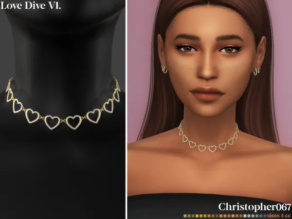 Mix LOVE DIVE NECKLACE V1 - The Sims 4 Custom Content