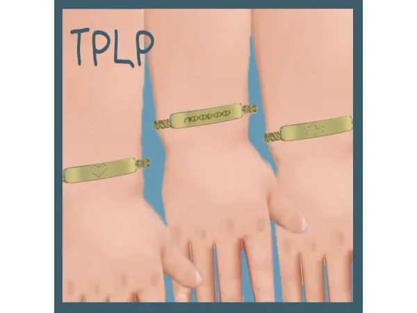 Maxis Match TPLP ID Bracelet by TPLP - The Sims 4 Custom Content