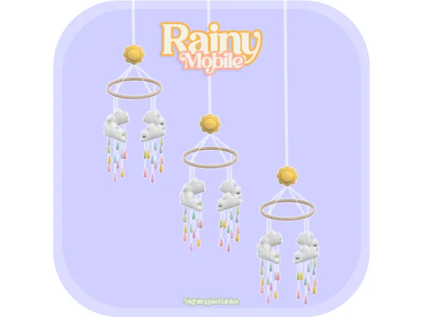 Maxis Match Rainy Mobile by Nightingale Sims - The Sims 4 Custom Content