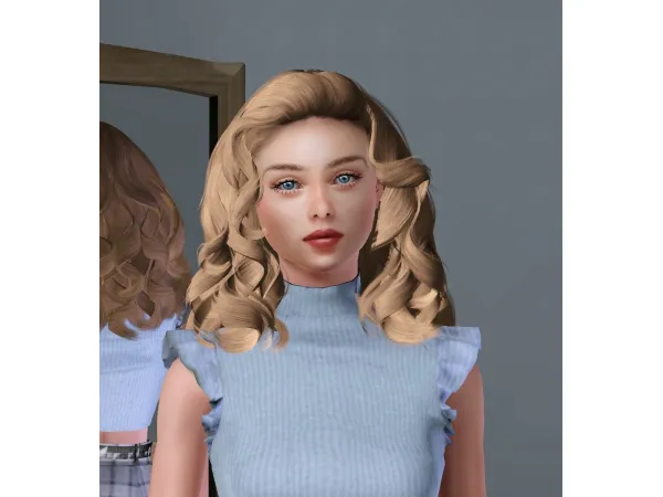 WINGSSIMS MEDIUM LENGTH SPIRAL CURLS ES0301 - The Sims 3 Custom Content