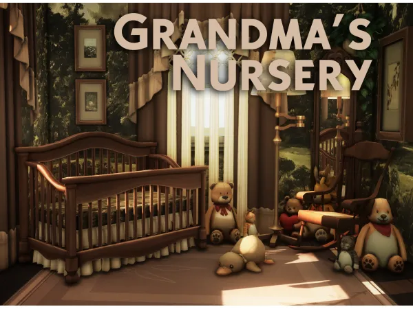 Maxis Match grandma's nursery by awingedllama - The Sims 4 Custom Content