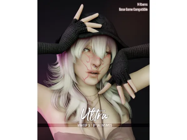 Alpha ULTRA MAKE UP SET by Salem - The Sims 4 Custom Content