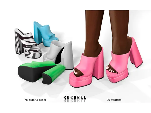 Alpha SASHA HEELS NO SLIDER SLIDER VERSION - The Sims 4 Custom Content