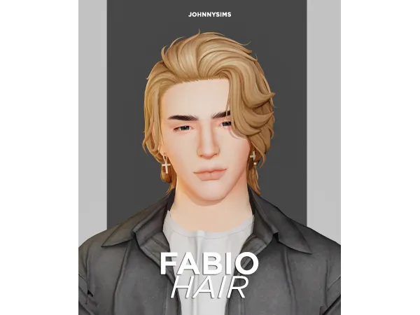 Maxis Match Fabio Hair by JohnnySims - The Sims 4 Custom Content