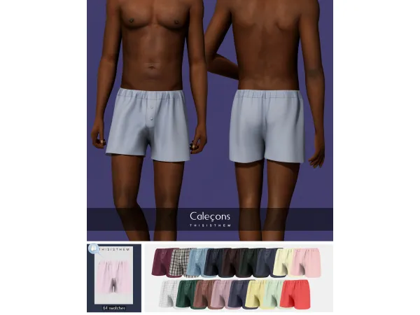 Alpha Caleçons N1 by ThisIsThem - The Sims 4 Custom Content