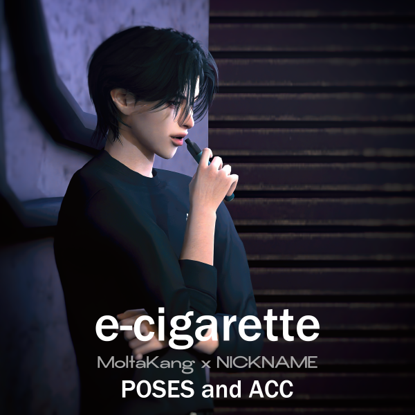 Alpha e cigarette ACC POSES by simsfinds - The Sims 4 Custom Content