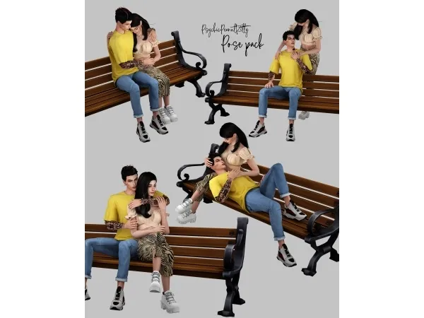 Mix POSES COUPLE 9 - The Sims 4 Custom Content