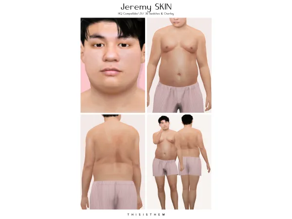 Alpha Jeremy Skin Sim by ThisIsThem - The Sims 4 Custom Content