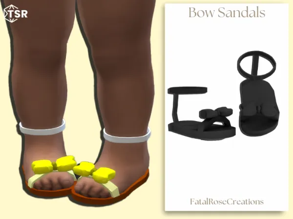 Maxis Match Bow Sandals - The Sims 4 Custom Content