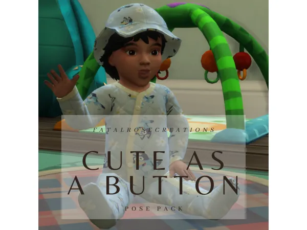 Maxis Match Cute as A Button Pose Pack - The Sims 4 Custom Content