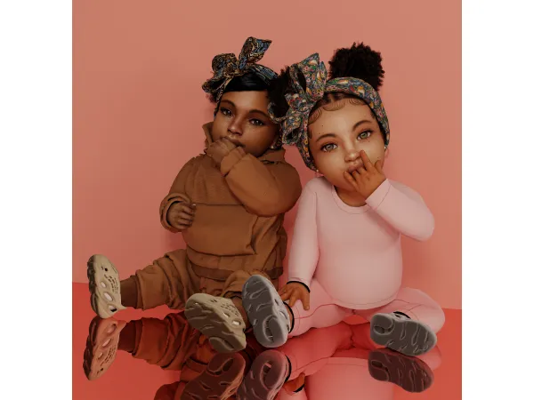 Alpha Dandelion Headband Infant Conversion Recolor by Afrosimtric Sims - The Sims 4 Custom Content