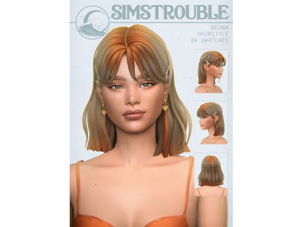 Maxis Match Seona Hairstyle by simstrouble - The Sims 4 Custom Content