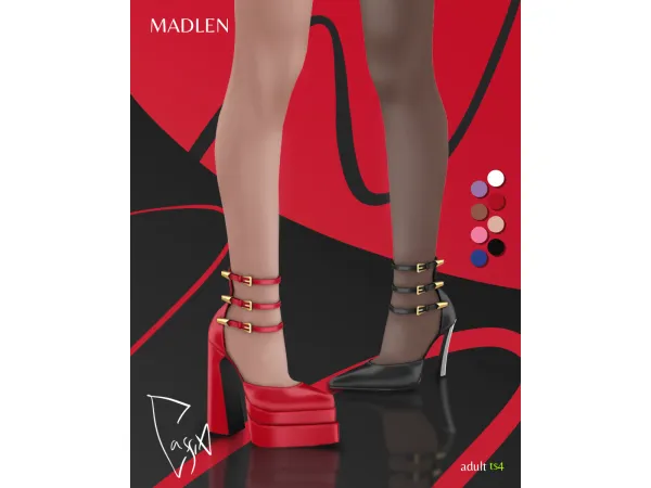Maxis Match Cassia Pumps by Madlen - The Sims 4 Custom Content