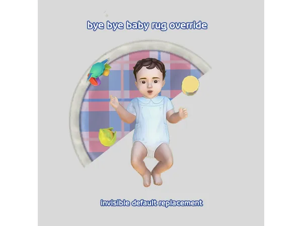 Maxis Match bye bye baby rug hider by buildbuymode - The Sims 4 Custom Content