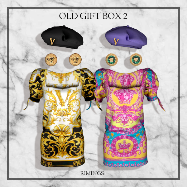 Alpha [RIMINGS] OLD GIFT BOX 2 by simsfinds - The Sims 4 Custom Content