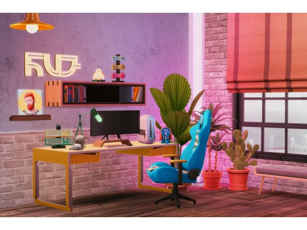 Maxis Match Tui Study by Kiwisim4 - The Sims 4 Custom Content