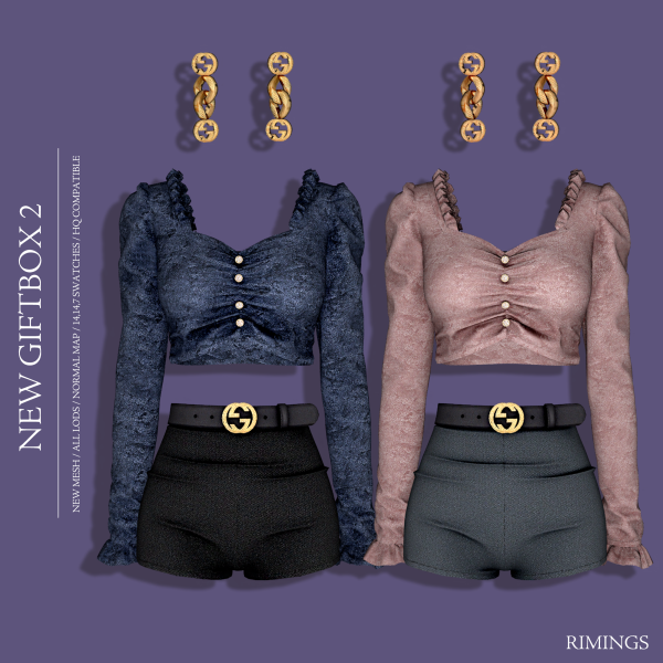 Alpha [RIMINGS] NEW GIFT BOX 2 by simsfinds - The Sims 4 Custom Content