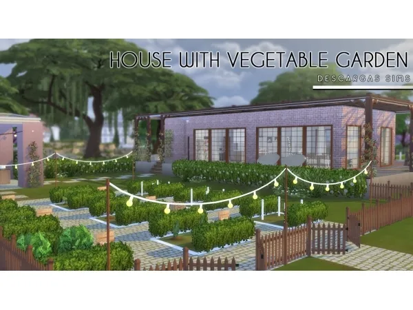 House With Vegetable Garden 🥕🍄