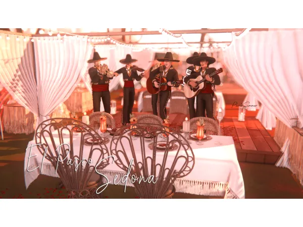 Maxis Match El Paseo Sedona Wedding Venue - The Sims 4 Custom Content