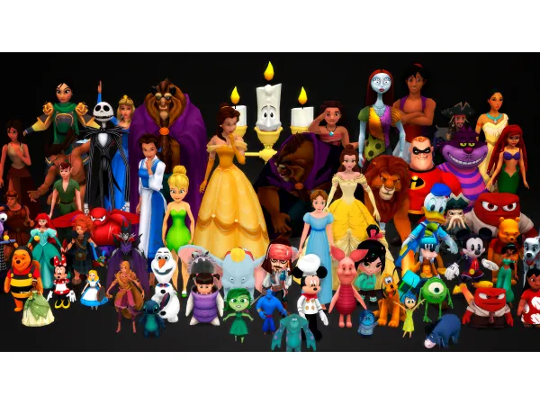 Mix Disney CLUTTER collection by Jennifer Jennisims - The Sims 4 Custom Content